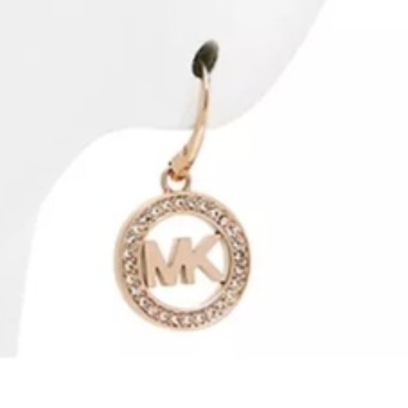 NEW Michael Kors Fulton MK Gold Earrings - Picture 14 of 15